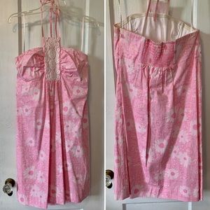 Lilly Pulitzer Pink Halter Dress